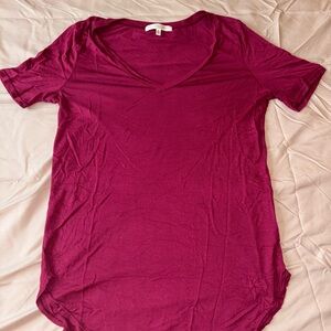 Truly Madly Deep Red V-Neck Tee